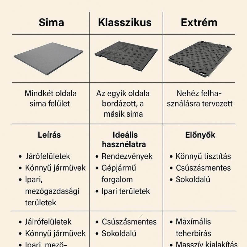 Mobil utak három típus