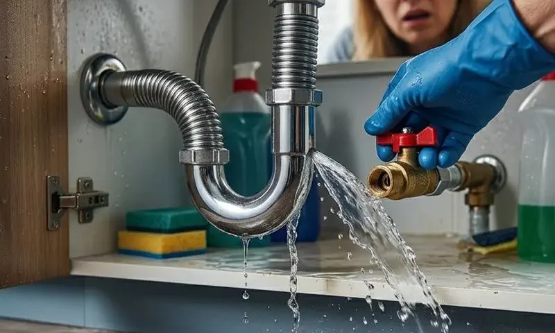 Csőtörés a lakásban
